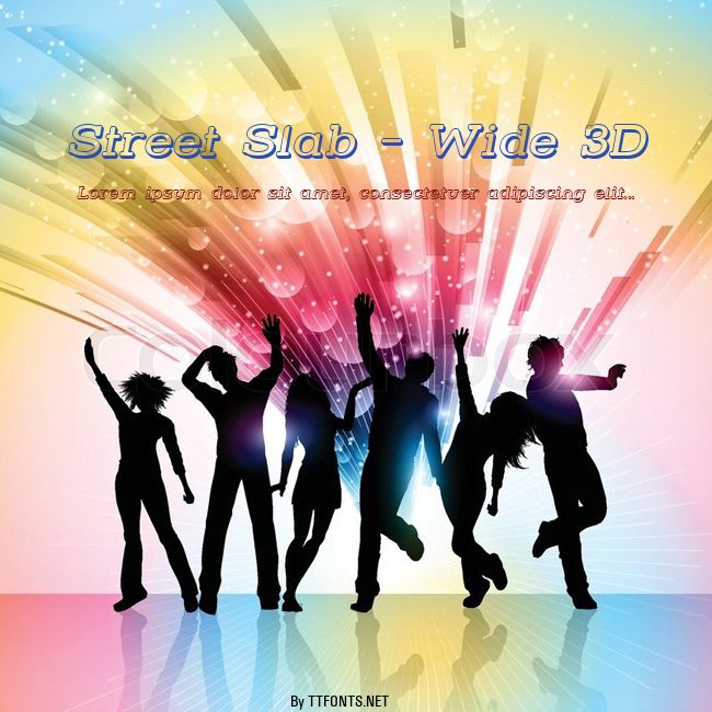 Street Slab - Wide 3D example